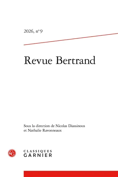 Revue Bertrand, n° 9 Revue Bertrand, n° 9