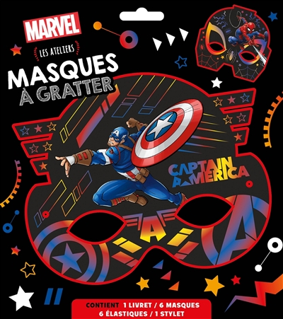 Marvel : masques à gratter