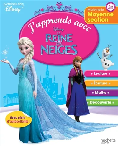 J'apprends avec la Reine des Neiges : moyenne section, 4-5 ans