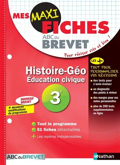 Histoire-géo, éducation civique, 3e