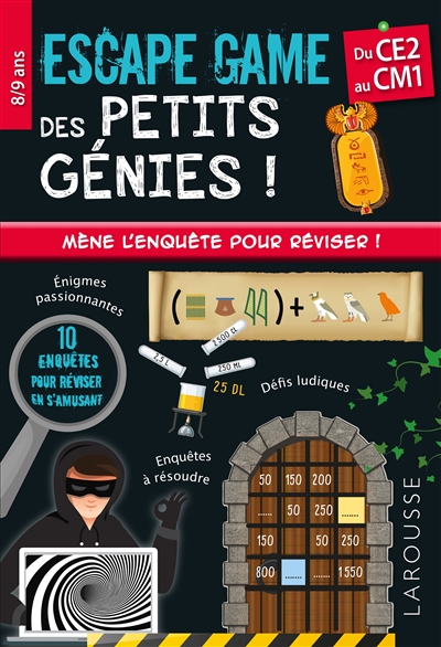 Escape game des petits génies !, du CE2 au CM1, 8-9 ans