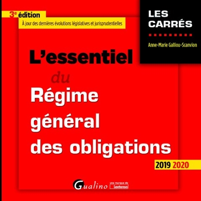 L'essentiel du régime général des obligations : 2019-2020