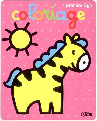 Coloriage premier âge : zèbre