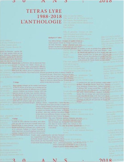 Tetras Lyre 1988-2018 : l'anthologie