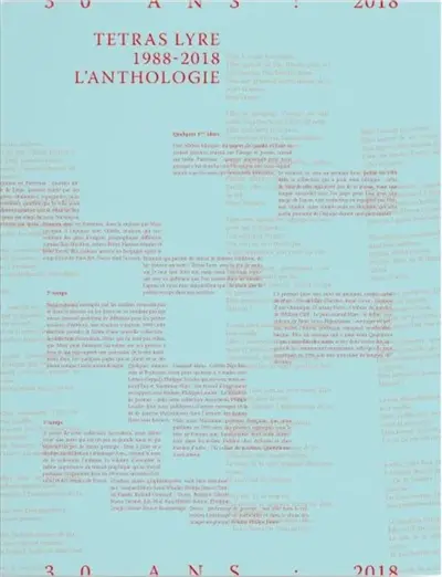 Tetras Lyre 1988-2018 : l'anthologie