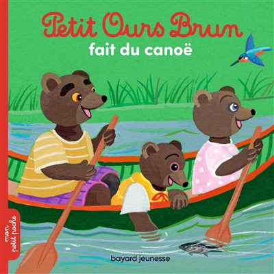 Petit Ours brun fait du canoë