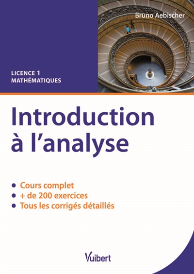 Introduction à l'analyse :...