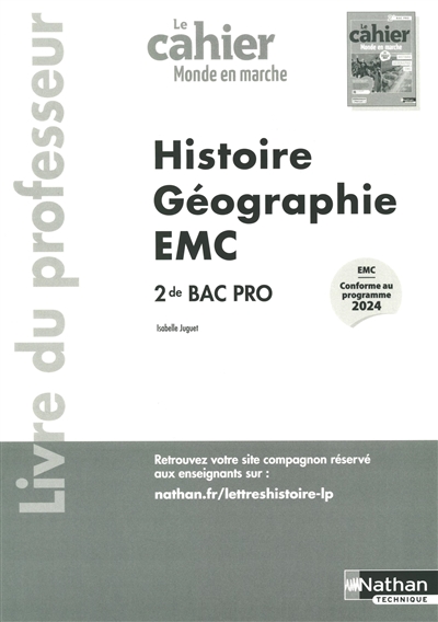 Le cahier Monde en marche...