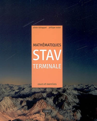 Mathématiques terminale STAV : cours et exercices résolus