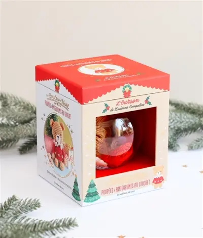 Poupées & amigurumis au crochet : boule de Noël : l'ourson