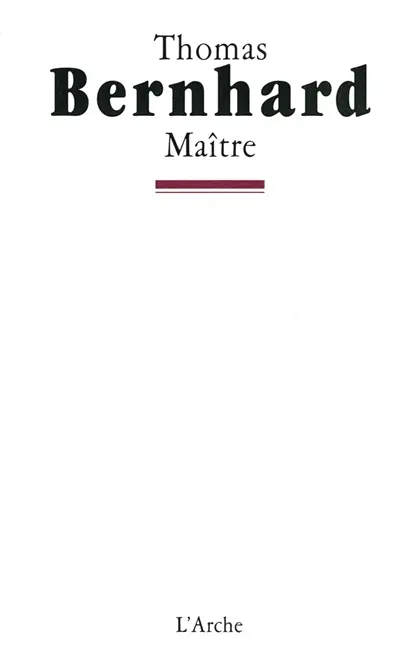 Maître : la journée d'un poète allemand vers 1980