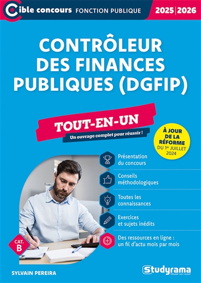 Contrôleur des finances publiques (DGFIP) : tout-en-un, cat. B : 2025-2026