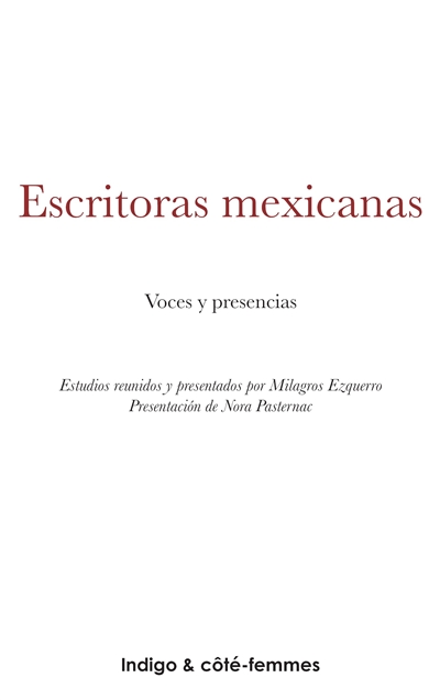 Escritoras mexicanas :...