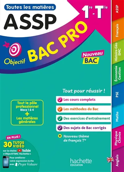 Toutes les matières ASSP, 1re, terminale : nouveau bac Toutes les matières ASSP, 1re, terminale : nouveau bac