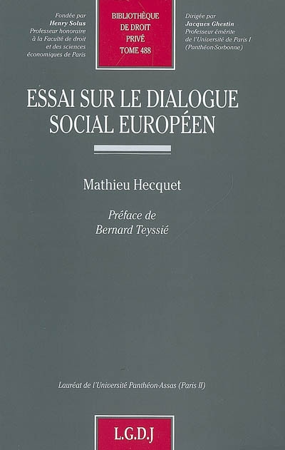 Essai sur le dialogue social européen