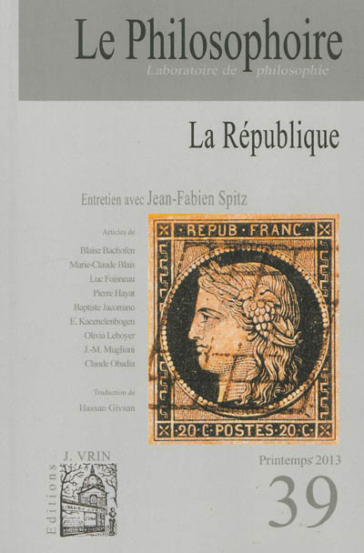 Philosophoire (Le), n° 39. La république