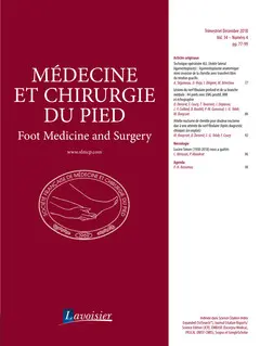 Médecine et chirurgie du pied, n° 4 (2018)
