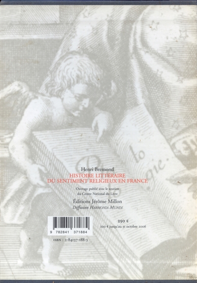 histoire littéraire du sentiment religieux en france : depuis la fin des guerres de religion jusqu'à nos jours