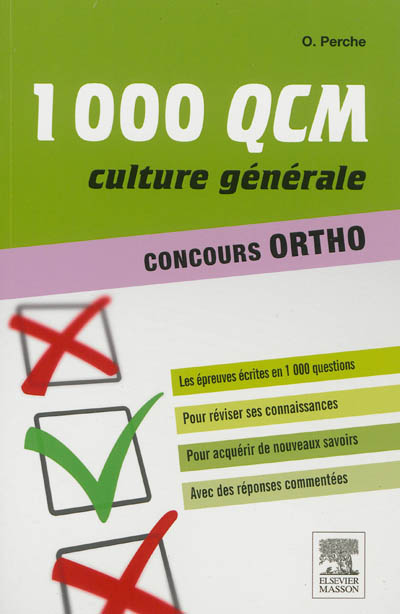 1.000 QCM, culture générale, concours ortho