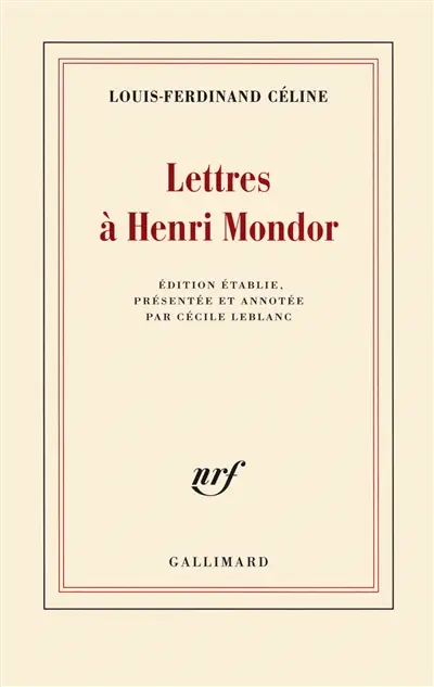 Lettres à Henri Mondor