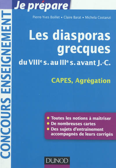 Les diasporas grecques : thème d'histoire grecque : CAPES, Agrégation