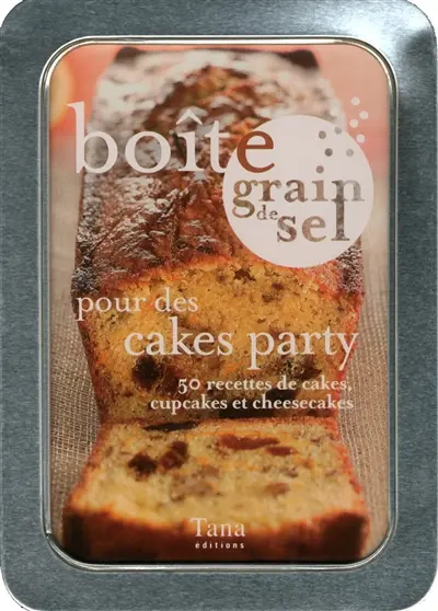 Boîte grain de sel pour des cakes party : 50 recettes de cakes, cupcakes et cheesecakes