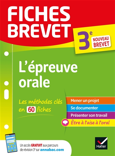 Fiches brevet - L'épreuve orale du Brevet 3e