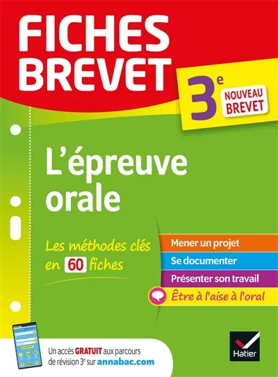 L'épreuve orale, 3e : nouveau brevet