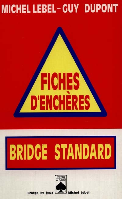 Fiches d'enchères bridge standard