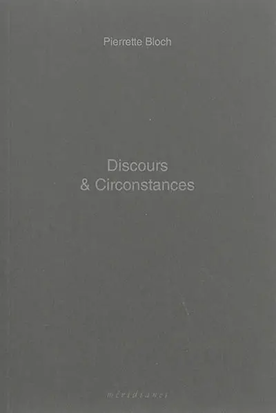 Discours & circonstances