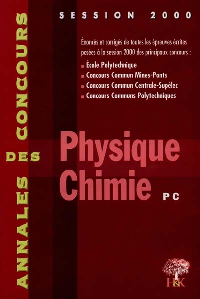 Physique et chimie PC : 2000
