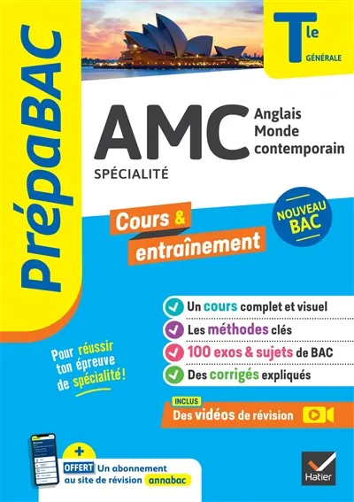 AMC, anglais monde contemporain spécialité, terminale générale : nouveau bac