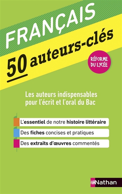 Français : 50 auteurs-clés : réforme du lycée