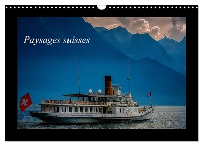 Paysages suisses (Calendrier mural 2025 DIN A3 vertical), CALVENDO calendrier mensuel : Paysages de Suisse, entre le lac Léman et Bâle