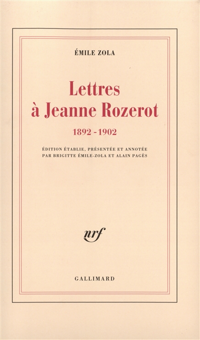 Lettres à Jeanne Rozerot : 1892-1902