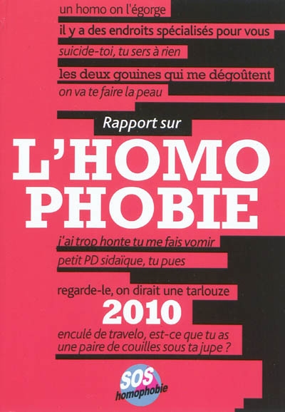 Rapport sur l'homophobie 2010
