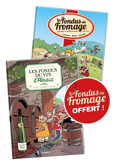 les fondus du vin d'alsace + les fondus du fromage offert