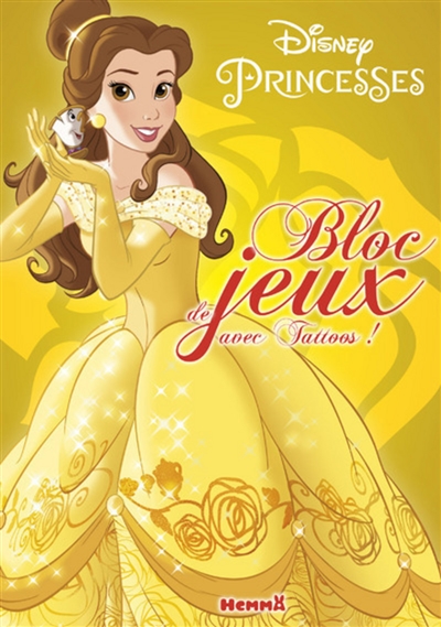 Disney princesses : bloc de jeux avec tattoos ! : Belle