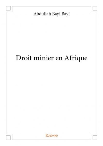 Droit minier en afrique