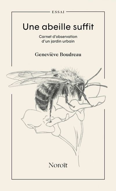 Une abeille suffit : Carnet d’observation d’un jardin urbain