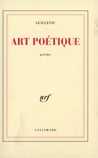 Art poétique