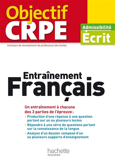 Entraînement français : admissibilité écrit