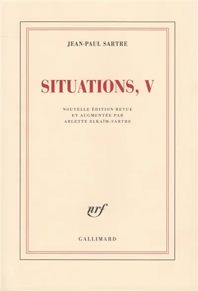 Situations. Vol. 5. Mars 1954-avril 1958