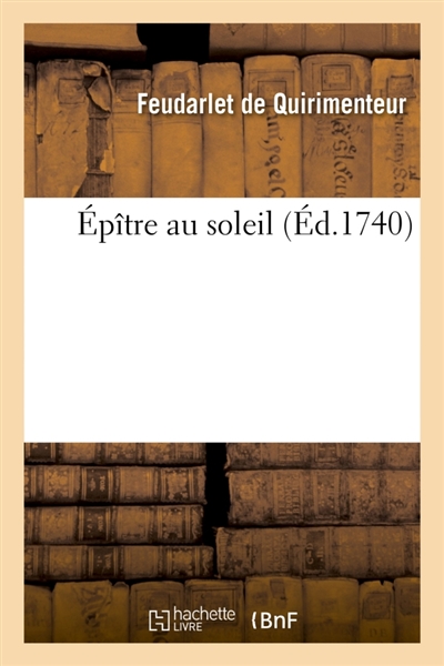 Epître au soleil