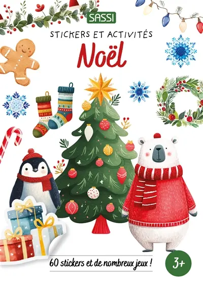 Noël : 60 stickers et de nombreux jeux !