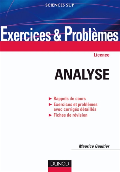 Analyse : exercices et problèmes : licence