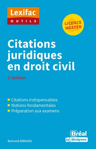 Citations juridiques en droit civil : licence & master