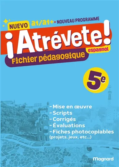 Nuevo atrévete, espagnol 5e : fichier pédagogique