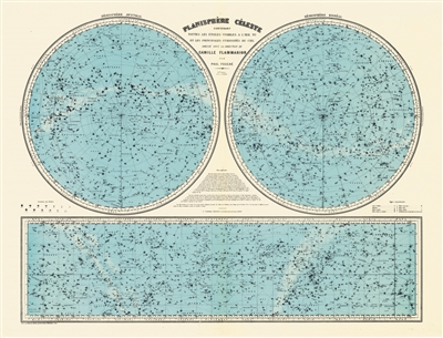Planisphère céleste : carte