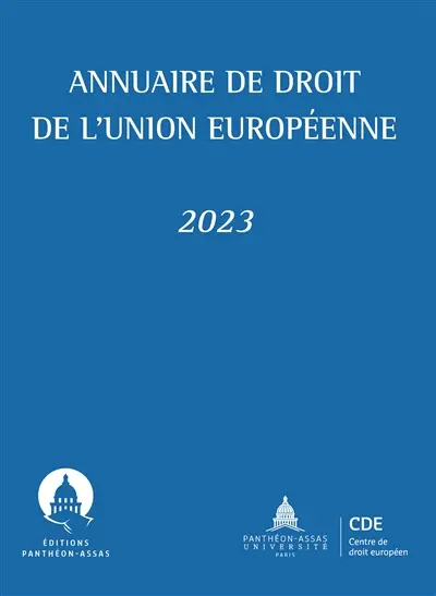 Annuaire de droit de l'Union européenne : 2023